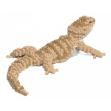 Jekca - Bearded Dragon 01 - Big - Lego - Sculpture - Construction - 4D - Brick Animals - Toys