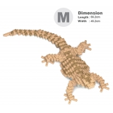 Jekca - Bearded Dragon 01 - Big - Lego - Scultura - Costruzione - 4D - Animali di Mattoncini - Toys