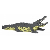 Jekca - Crocodile 01 - Big - Lego - Scultura - Costruzione - 4D - Animali di Mattoncini - Toys