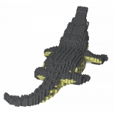 Jekca - Crocodile 01 - Big - Lego - Scultura - Costruzione - 4D - Animali di Mattoncini - Toys