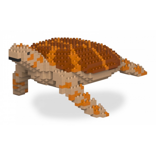 Jekca - Sea Turtle 01-M01 - Big - Lego - Sculpture - Construction - 4D - Brick Animals - Toys