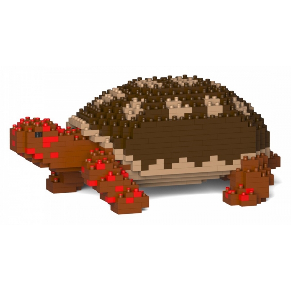 Jekca - Red-footed Tortoise 01 - Big - Lego - Scultura - Costruzione - 4D - Animali di Mattoncini - Toys