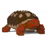 Jekca - Red-footed Tortoise 01 - Big - Lego - Sculpture - Construction - 4D - Brick Animals - Toys