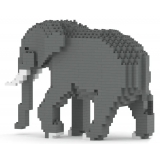 Jekca - Elephant 03 - Big - Lego - Sculpture - Construction - 4D - Brick Animals - Toys