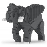 Jekca - Elephant 01 - Big - Lego - Sculpture - Construction - 4D - Brick Animals - Toys