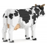 Jekca - Dairy Cow 01 - Big - Lego - Sculpture - Construction - 4D - Brick Animals - Toys