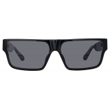 Linda Farrow - Brady Flat Top Sunglasses in Black - LFL1501C1SUN - Linda Farrow Eyewear