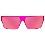 Linda Farrow - Brady Flat Top Sunglasses in Neon Pink - LFL1501C2SUN - Linda Farrow Eyewear