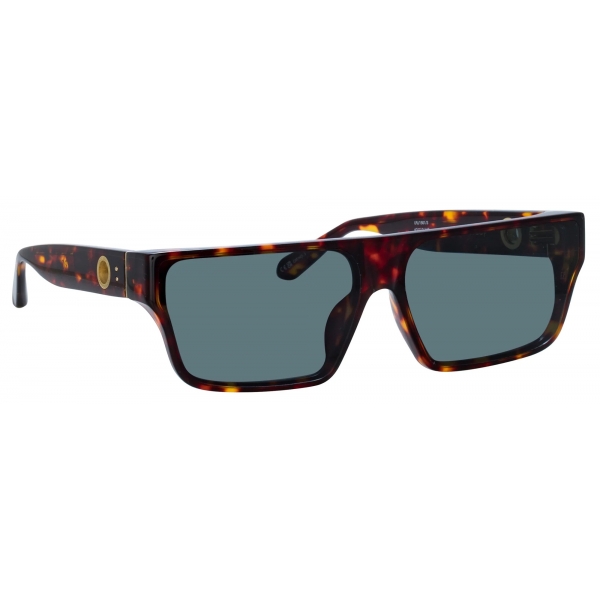 Linda Farrow - Brady Flat Top Sunglasses in Tortoiseshell - LFL1501C3SUN - Linda Farrow Eyewear