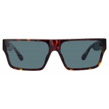 Linda Farrow - Brady Flat Top Sunglasses in Tortoiseshell - LFL1501C3SUN - Linda Farrow Eyewear