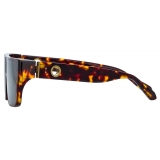 Linda Farrow - Brady Flat Top Sunglasses in Tortoiseshell - LFL1501C3SUN - Linda Farrow Eyewear