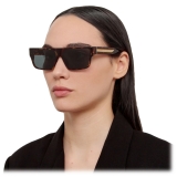 Linda Farrow - Brady Flat Top Sunglasses in Tortoiseshell - LFL1501C3SUN - Linda Farrow Eyewear