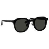 Linda Farrow - Fletcher Angular Sunglasses in Black and Grey - LFL1103C13SUN - Linda Farrow Eyewear