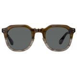 Linda Farrow - Fletcher Angular Sunglasses in Caramel Horn - LFL1103C15SUN - Linda Farrow Eyewear