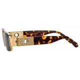 Linda Farrow - Joey Rectangular Sunglasses in Tortoiseshell - LFL1470C2SUN - Linda Farrow Eyewear