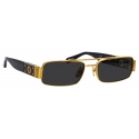 Linda Farrow - Joey Rectangular Sunglasses in Yellow Gold - LFL1470C1SUN - Linda Farrow Eyewear