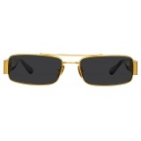 Linda Farrow - Joey Rectangular Sunglasses in Yellow Gold - LFL1470C1SUN - Linda Farrow Eyewear