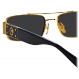 Linda Farrow - Joey Rectangular Sunglasses in Yellow Gold - LFL1470C1SUN - Linda Farrow Eyewear