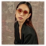 Linda Farrow - Kings Oversized Sunglasses in Sage - Linda Farrow Eyewear