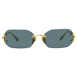 Linda Farrow - Occhiali da Sole Magali Angular in Oro Giallo - LFL1477C1SUN - Linda Farrow Eyewear