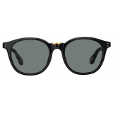 Linda Farrow - Powell D-Frame Sunglasses in Black - LFL1480C4SUN - Linda Farrow Eyewear