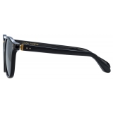 Linda Farrow - Powell D-Frame Sunglasses in Black - LFL1480C4SUN - Linda Farrow Eyewear