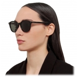 Linda Farrow - Powell D-Frame Sunglasses in Black - LFL1480C4SUN - Linda Farrow Eyewear