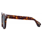 Linda Farrow - Occhiali da Sole Powell D-Frame in Tartaruga - LFL1480C5SUN - Linda Farrow Eyewear