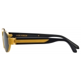 Linda Farrow - Sadie Oval Sunglasses in Yellow Gold - LFL1469C1SUN - Linda Farrow Eyewear