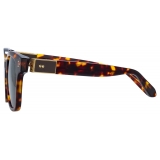 Linda Farrow - Sanchez D-Frame Sunglasses in Tortoiseshell - LFL1481C5SUN - Linda Farrow Eyewear