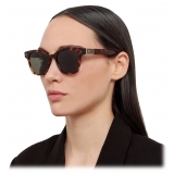 Linda Farrow - Sanchez D-Frame Sunglasses in Tortoiseshell - LFL1481C5SUN - Linda Farrow Eyewear