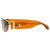 Linda Farrow - Shelby Cat Eye Sunglasses in Light Gold and Dusk - LFL1157C6SUN - Linda Farrow Eyewear