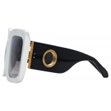 Linda Farrow - Shelly Oversize Sunglasses in White - LFL1464C5SUN - Linda Farrow Eyewear