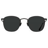 Linda Farrow - Simon Square Sunglasses in Matt Nickel - Linda Farrow Eyewear