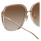 Linda Farrow - Occhiali da Sole Oversize Sofia in Cenere - LFL1500C3SUN - Linda Farrow Eyewear