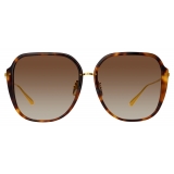 Linda Farrow - Sofia Oversize Sunglasses in Tortoiseshell - LFL1500C2SUN - Linda Farrow Eyewear