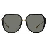 Linda Farrow - Sofia Oversize Sunglasses in Black - LFL1500C1SUN - Linda Farrow Eyewear