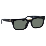 Linda Farrow - Yoan Angular Sunglasses in Black - LFL1482C3SUN - Linda Farrow Eyewear