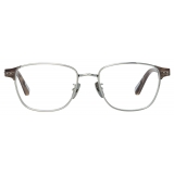 Linda Farrow - Alvar D-Frame Optical Glasses in Grey Horn - LFL1487C3OPT - Linda Farrow Eyewear