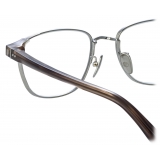 Linda Farrow - Alvar D-Frame Optical Glasses in Grey Horn - LFL1487C3OPT - Linda Farrow Eyewear