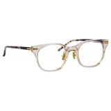 Linda Farrow - Arch D-Frame Optical Glasses in Ash (Asian Fit) - LF83AC2OPT - Linda Farrow Eyewear