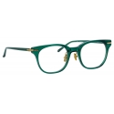 Linda Farrow - Arch D-Frame Optical Glasses in Bottle Green (Asian Fit) - LF83AC3OPT - Linda Farrow