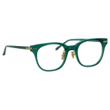 Linda Farrow - Occhiali da Vista Arch D-Frame in Verde Bottiglia (Asian Fit) - LF83AC3OPT - Linda Farrow Eyewear