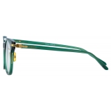 Linda Farrow - Arch D-Frame Optical Glasses in Bottle Green (Asian Fit) - LF83AC3OPT - Linda Farrow