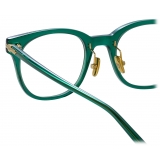 Linda Farrow - Arch D-Frame Optical Glasses in Bottle Green (Asian Fit) - LF83AC3OPT - Linda Farrow