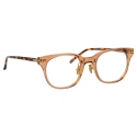 Linda Farrow - Arch D-Frame Optical Glasses in Toffee (Asian Fit) - LF83AC4OPT - Linda Farrow Eyewear