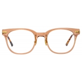 Linda Farrow - Arch D-Frame Optical Glasses in Toffee (Asian Fit) - LF83AC4OPT - Linda Farrow Eyewear