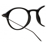 Linda Farrow - Arris Oval Optical Glasses in Matt Nickel - Linda Farrow Eyewear