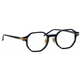 Linda Farrow - Occhiali da Vista Axis Angolare in Nero (Asian Fit) - LF85AC1OPT - Linda Farrow Eyewear