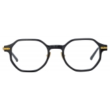 Linda Farrow - Occhiali da Vista Axis Angolare in Nero (Asian Fit) - LF85AC1OPT - Linda Farrow Eyewear